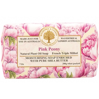 Wavertree &amp; London Luxury Soap - Pink Peony สบู่ออร์แกนิค (ดอกโบตั๋นสีชมพู) (200g)