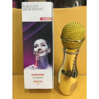 Q007 Wirless Microphone Karaoke ลำโพง ไมค์ ไมค์ลอย ไมค์ไร้สาย คาราโอเกะ บลูทูธ