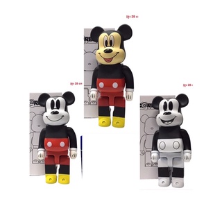 Bearbrick 400% - แบร์บริค  มิกกี้เม้าส์ มีให้ เลือก 3 แบบ ขนาดความสูง 28 ซม. สินค้าพร้อมกล่อง myjj