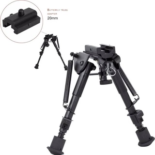 ขาทรายแรมโบ้ Bipod ขาทรายปรับยืด-หดได้ รุ่นปลดเร็ว น้ำหนักเบา กระทัดรัด