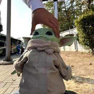 ตุ๊กตาฟิกเกอร์ Star Wars Yoda The Grogu Pvc ขนาด 28 ซม. ของเล่นสําหรับเด็ก