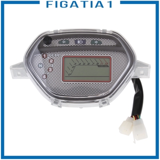 ( Figatia1 ) เครื่องวัดระยะทางหน้าจอ Lcd ดิจิตอลสําหรับติดรถมอเตอร์ไซค์