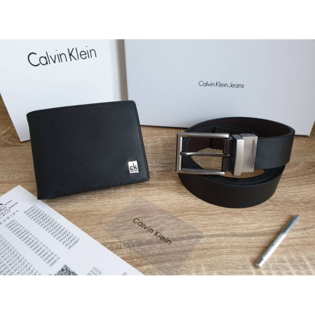 Calvin Klein set wallet &amp;  belt