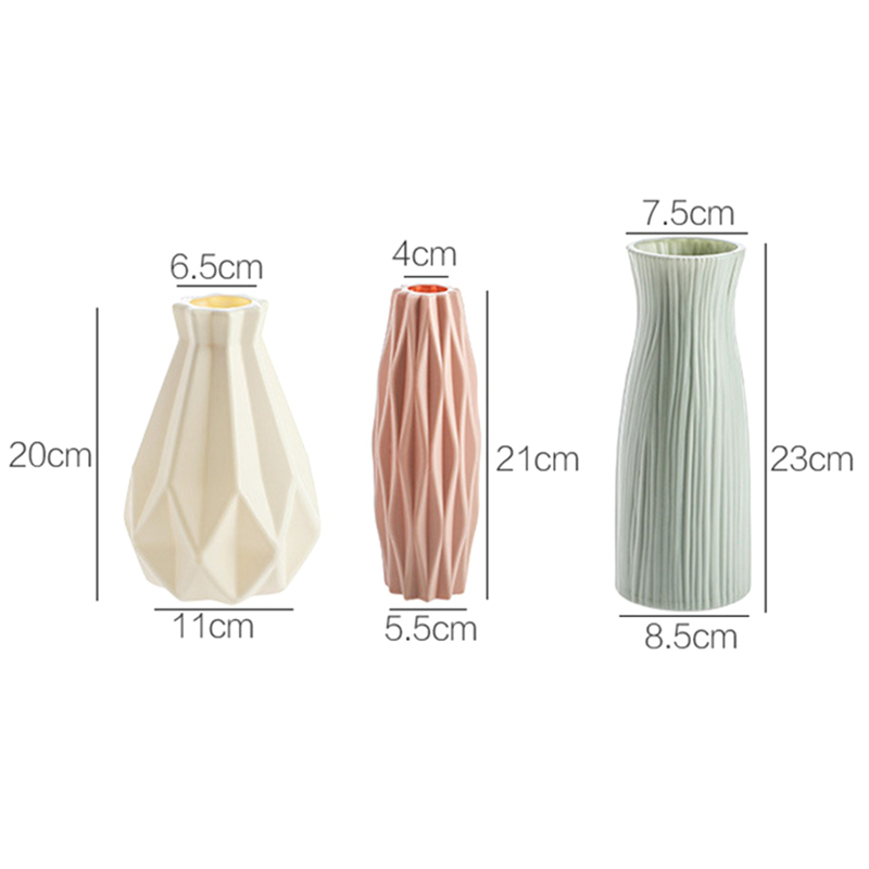 แจกันเซรามิคพลาสติก PE สไตล์นอร์ดิก สําหรับตกแต่งบ้าน - รูปที่ 7