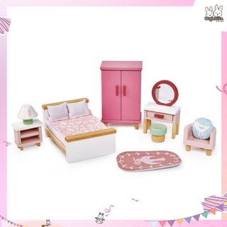 ชุดเฟอร์นิเจอร์ห้องนอนตุ๊กตาสุดน่ารักจากแบรนด์ Tender Leaf Toys - Dolls House Bedroom Furniture