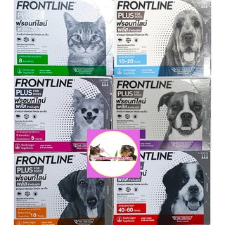 Frontline Plus ยาหยดกำจัดเห็บหมัด สุนัข-แมว ฟร้อนท์ไลน์ พลัส (มีครบทุกรุ่น)