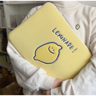 (พรี) ipad pouch 11” 13” 15” lemonade กระเป๋าipad/laptop ของแท้ secondmorning🇰🇷