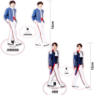 BTS Acrylic Action Figurines Standee JK V JIN JIMIN RM Double-sided HD 15cm Large Desk Stand