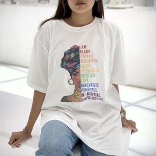 เสื้อยืดโอเวอร์ไซส์ Cotton 100% แฟชั่นสไตล์เกาหลี T-Shirt Oversize สกรีนลายคมชัด พร้อมส่งสามารถปรับแต่งได้