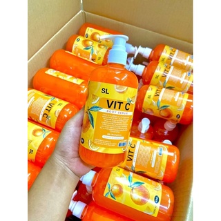 SL Vit C บอดี้เซรั่มวิตามินซีทาผิวกายเข้มข้น ขนาด500ml.(1ขวด