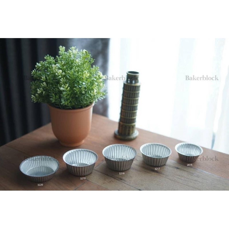 โรงงานผลิต พิมพ์จีบ ถ้วยจีบอลูมิเนียม จีบ (แพ็ค 10ใบ) 1611/1612/2216/2416/2616/2816/3217/3218/3219/3220 ใช้ซ้ำได้ - รูปที่ 3