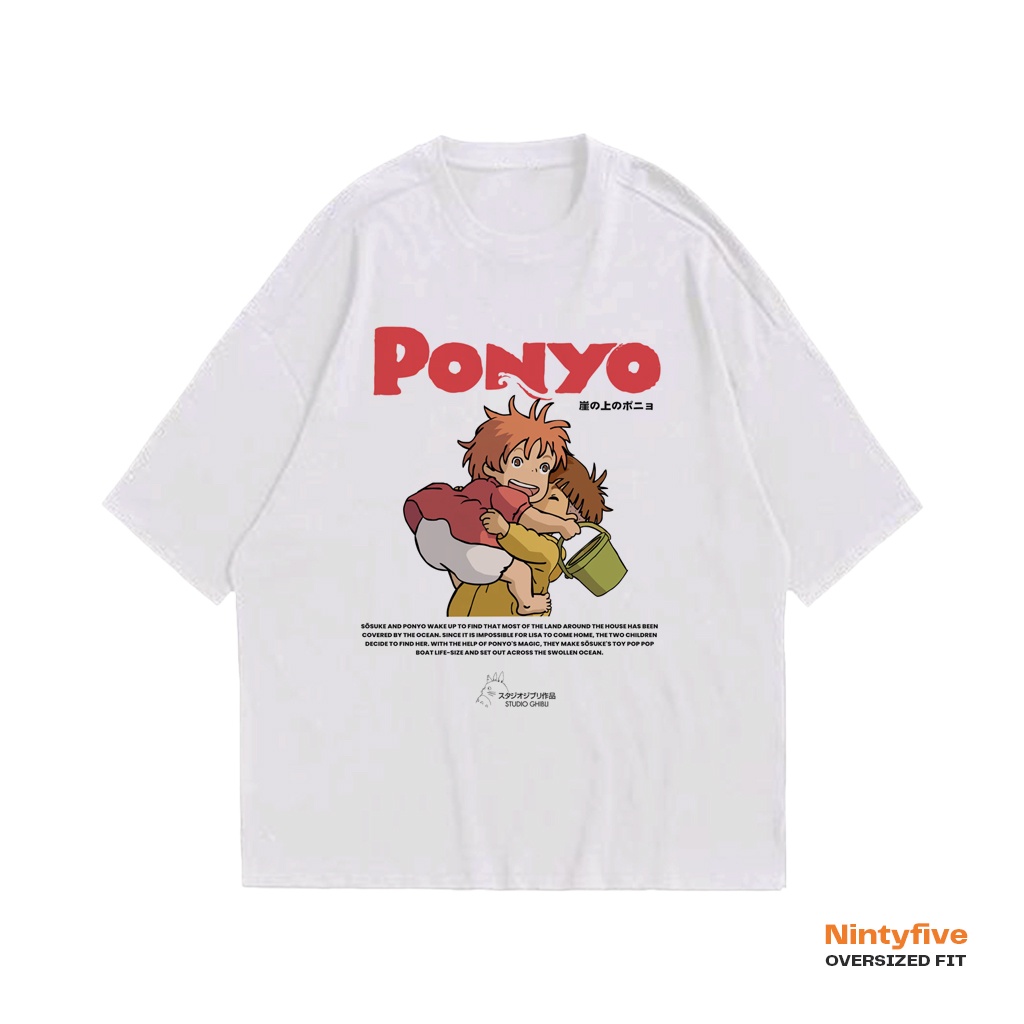 เสื้อยืด Anime Studio Ghibli Ponyo Oversize Tee