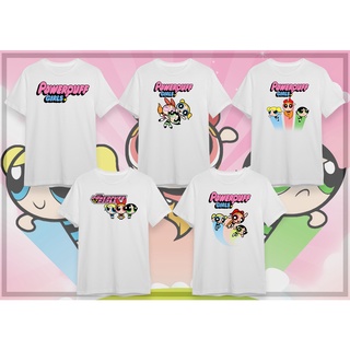 เสื้อยืดการ์ตูน POWERPUFF GIRL ผ้า Cotton 100%  มี 3 ลาย