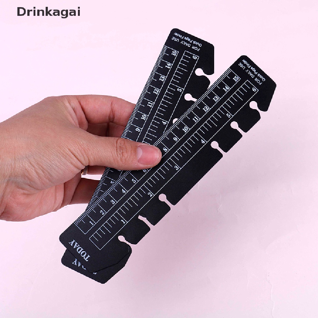 Dri A5 A6 A7 2pcs Black White Bookmark Rulers Spiral Notebook Quick ...