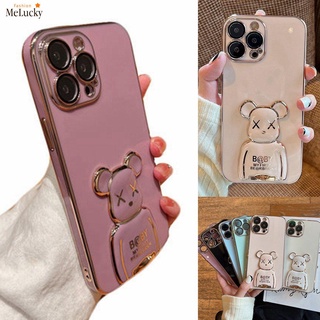 เคสโทรศัพท์มือถือ ลายหมี พร้อมขาตั้ง หรูหรา สําหรับ Samsung S20 S20 Plus S20 Ultra S20 FE Note 10 Note 10 Plus S10 Plus