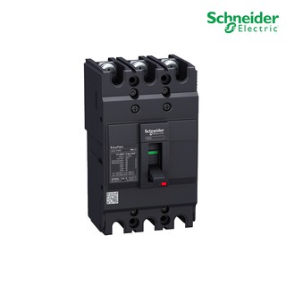 Schneider Electric -  EZC เซอร์กิตเบรกเกอร์สวิตช์ตัดตอนอัตโนมัติ (MCCB) 60A ชนิด 3 โพล ขนาดเฟรม 100A (30kA)_EZC100H3060T