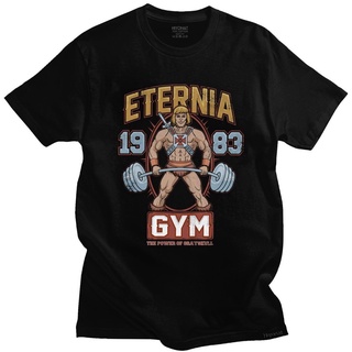 ถูกสุดๆพร้อมส่ง เสื้อยืดแขนสั้น ผ้าฝ้าย 100% พิมพ์ลายอนิเมะ He Masters Of The Universe Eternia Gym 80S หลากสี แฟชั่นฤดูร