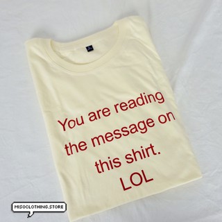 "LOL" เสื้อยืดสกรีน สวมใส่สบาย