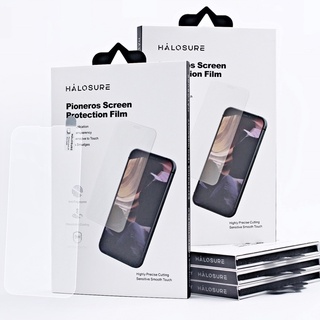 Halosure PIONEROS ฟิล์มกระจกนิรภัยกันรอยหน้าจอ แบบใส เต็มจอ สําหรับ iPhone 11 12 13 14 Series 12 MINI 11 PRO 14 PRO