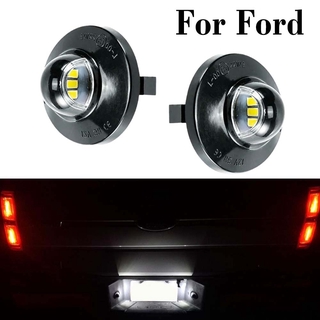 หลอดไฟ LED ติดป้ายทะเบียนรถยนต์ สีขาว แบบเปลี่ยน สําหรับ Ford F 150 250 350 450 550 Ranger Explorer Excursion 2 ชิ้น