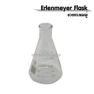 ขวดรูปชมพู่ (Erlenmeyer Flask) ขนาดต่างๆ