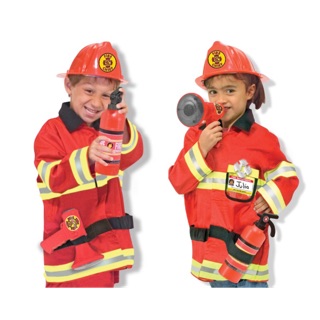 ชุดนักดับเพลิง พร้อมอุปกรณ์ : Melissa &amp; Doug Role Play Costume - Fire Chief