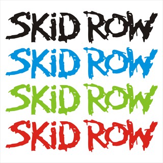 SKID ROW สติกเกอร์ pvc กันน้ำ ขนาด 4.3x20 cm ราคา 19 บาท