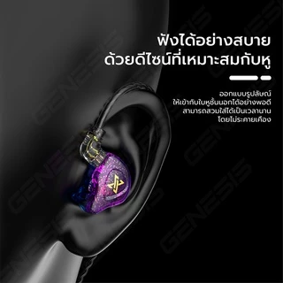 QKZ AK6-Max หูฟังอินเอียร์ ระบบเสียง HI-FI หูฟังถอดสายได้ HI-FI-Dynamic Earphone in ear Smalltalk