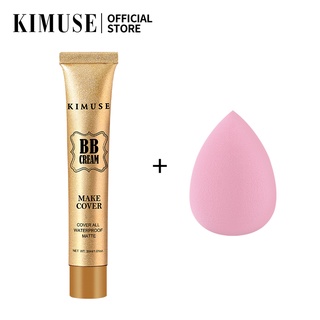 Kimuse บีบีครีมคอนซีลเลอร์เนื้อแมตต์ + ฟองน้ําแต่งหน้า