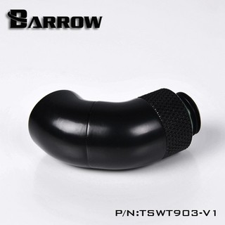 Barrow 90°Snake 2-way Rotary Adapter black (ข้องอ 90°โรตารี่ จัดส่งในไทย รับประกัน 1ปี)