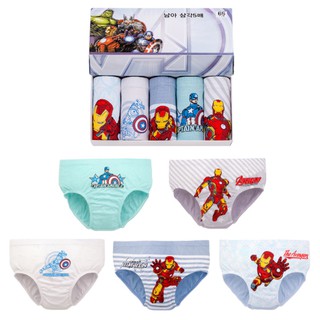กางเกงในเด็กผู้ชาย Avengers ซูเปอร์ฮีโร่👦 1 แพ็ค มี 5 ตัว