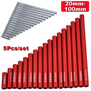 5Pcs โลหะดึง Rod 6 มม.Link Rod End สำหรับ 1/10 RC Crawler รถ Axial SCX10 CC01 AX10 F350 RC01 D90