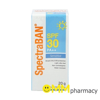 SpectraBAN Sensitive SPF30 กันแดดสเปคตร้าแบน เซ้นซิทีฟ เอสพีเอฟ 30 ขนาด 20 g.