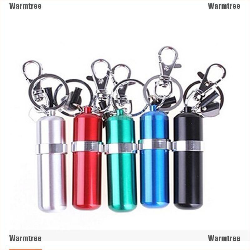 warmtree 1 ชิ้นอุปกรณ์เตาแอลกอฮอล์สแตนเลสแบบพกพาพร้อมพวงกุญแจ