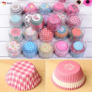 100Pcs/Set Muffin Cake Cupcake Baking Cups Bakeware Kitchen Tools Set