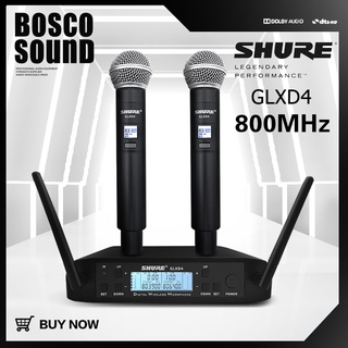 ((มีเซอร์วิส))MIKE GLXD4 ไมโครโฟนคู่ไร้สายเสียงดี wireless microphone UHF ไมค์ลอยคู่ SM58 ตัวไมค์เป็นอลูมิเนียมแข็งแรงน