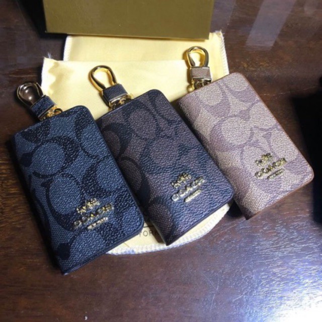 กระเป๋าใส่กุญแจรถ Coach หนังดีงานสวยมมากๆ รักษากุญแจรีโมท ป้องกันการสูญเสีย หาย