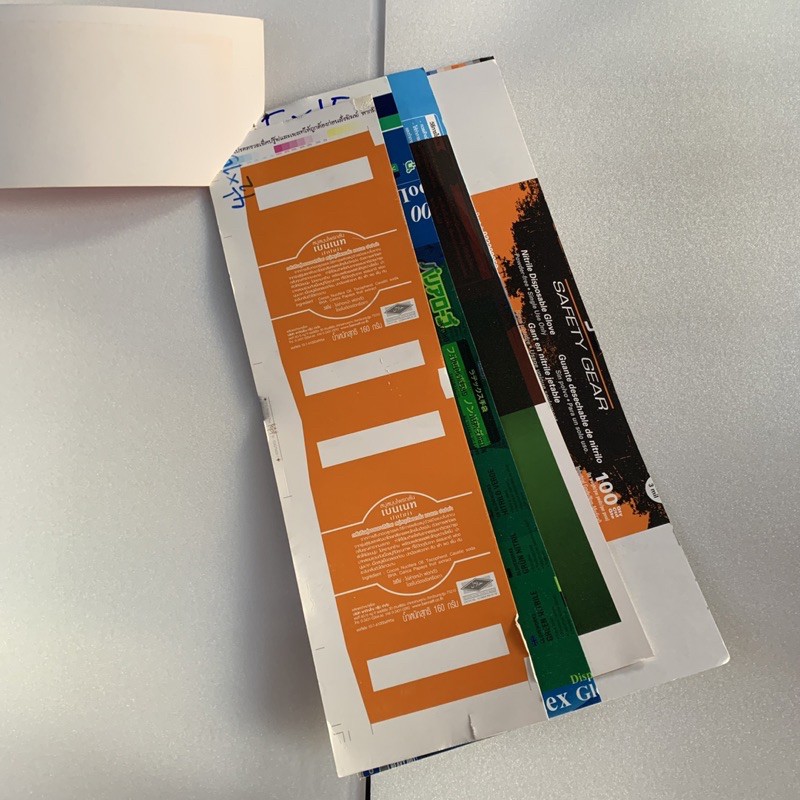 แผงกระดาษ แผงกระดาษติดถุงขนม มีขนาด4/4.5/5/6/8 *ความสูง15นิ้ว มัด10โล - รูปที่ 2