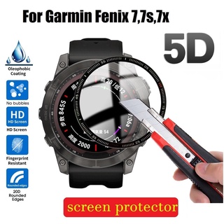 3D Covered ฟิล์ม Garmin Fenix 7 / Fenix 7S / Fenix 7X  Watch Screen Explosion-proof Film Garmin Fenix 7X Screen Protector Garmin Watch Accessories