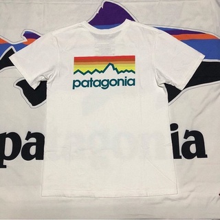 เสื้อยืดโอเวอร์ไซส์เสื้อยืดลําลอง ผ้าฝ้าย แขนสั้น คอกลม พิมพ์ลาย Patagonia แฟชั่นสําหรับผู้ชาย และผู้หญิงS-3XL