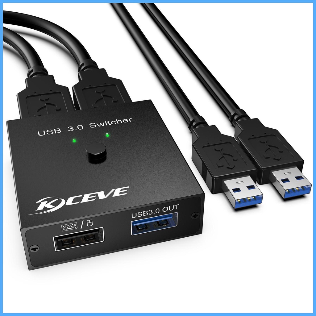 สวิตช์ USB 3.0 ปุ่มเดียว พร้อมสายเคเบิล USB 2 ปุ่ม สําหรับคอมพิวเตอร์ 2 ...