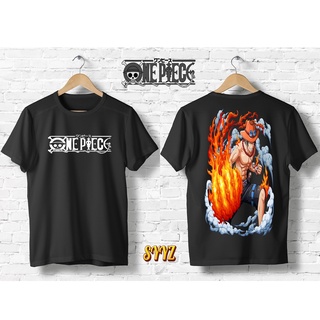 เสื้อยืดอะนิเมะ One Piece ออกแบบผ้าฝ้ายการ์ตูนคอกลมอินเทรนด์ขนาดใหญ่ dHo