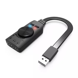 Usb Sounds Card  Virtual 7.1 Channel Card Adapter USB ภายนอก3.5มม.ชุดหูฟังสเตอริโอสำหรับ PC Notebook