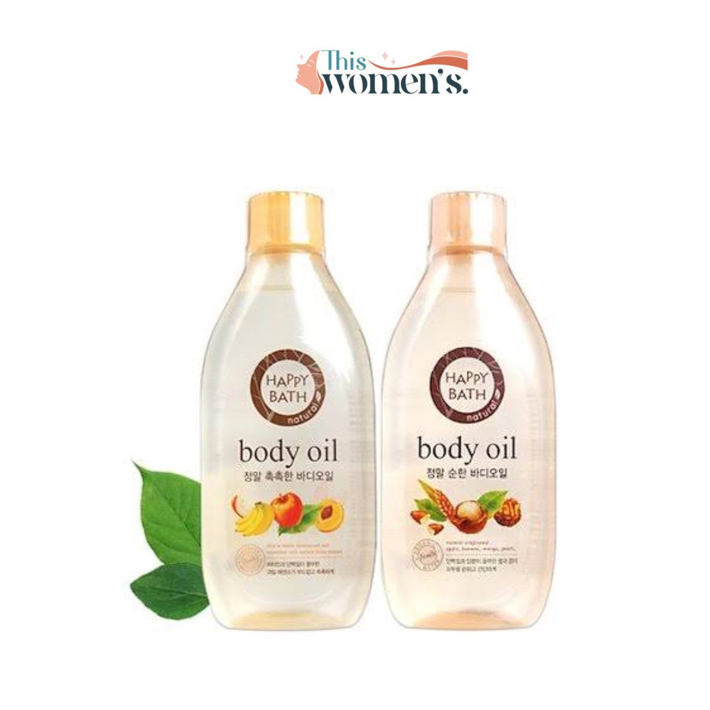 HAPPY BATH Natural Body Oil Shopee Thailand