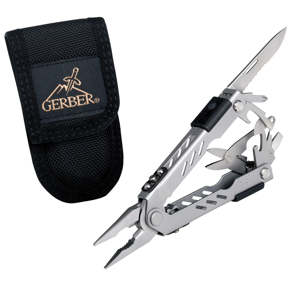 ชุดเครื่องมืออเนกประสงค์ Gerber MP400 Compact Sport Multi-Plier, Stainless [45500] 11 Tools w/ Sheat