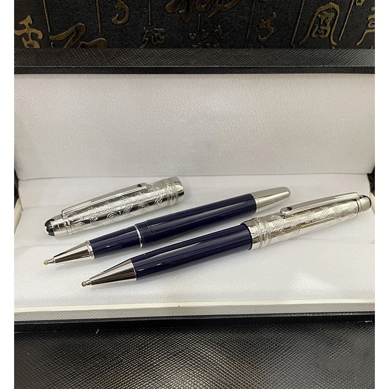 ปากกาลูกลื่น MB Mont 80 วัน 145 series สีเงิน หรูหรา สําหรับโรงเรียน สํานักงาน ของขวัญ