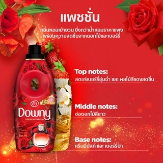 Downy ดาวน์นี่ น้ำยาปรับผ้านุ่มสูตรเข้มข้น ถุงเติม กลิ่นแพชชั่น 1.1 ลิตร Laundry Softener Passion Perfume 1.1L