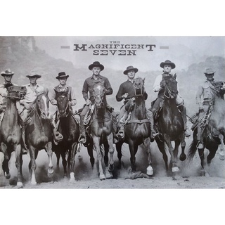 โปสเตอร์ หนัง Movie The Magnificent Seven เดอะ แม็กนิฟิเซนท์ เซเว่น โปสเตอร์ติดผนัง โปสเตอร์สวยๆ ภาพติดผนัง poster EMSคะ