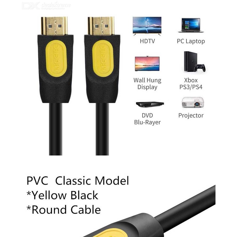 Veggieg Cable HDMI 2.0 4K 60Hz  1.5M/3M/5M/10M สายเชื่อมต่อแสดงผล ความละเอียดสูงและคมชัด