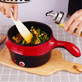 มัลติฟังก์ชั่ไฟฟ้าหม้อหุงข้าวหม้อร้อน Mini Non-Stick อาหารก๋วยเตี๋ยวทำอาหาร Skillet ไข่ Steamer ซุปเครื่องทำกระทะ EU Multifunctional Electric Cooker Hot Pot Mini Non-stick Food Noodle Cooking Skillet Egg Steamer Soup Heater Pot Frying Pan EU